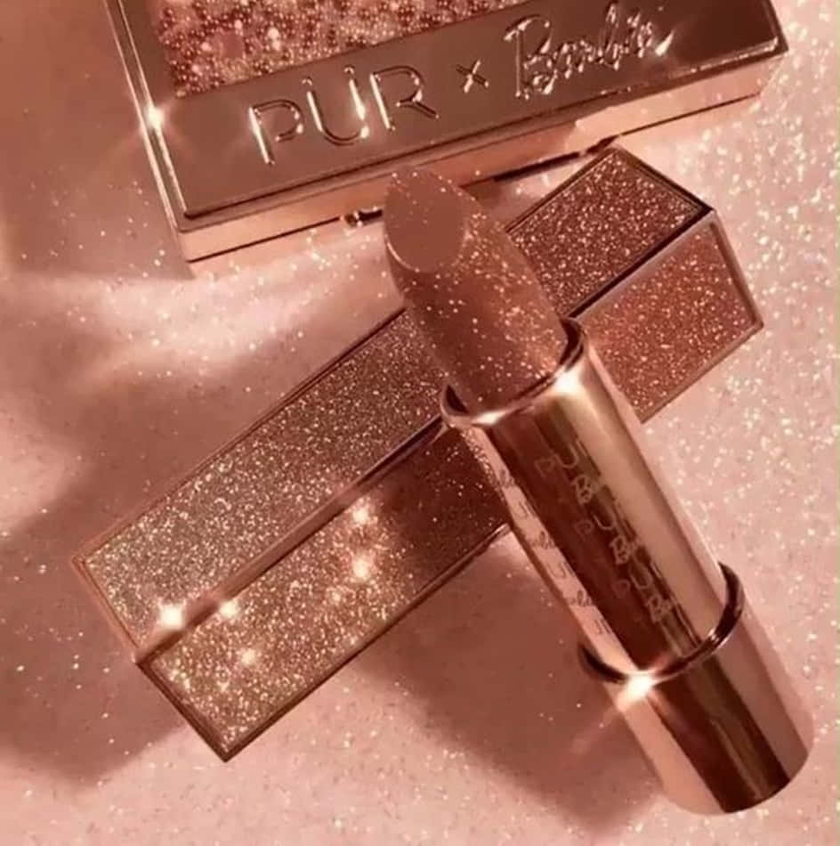 A Lipstick With Glitter On Top Of It Wallpaper