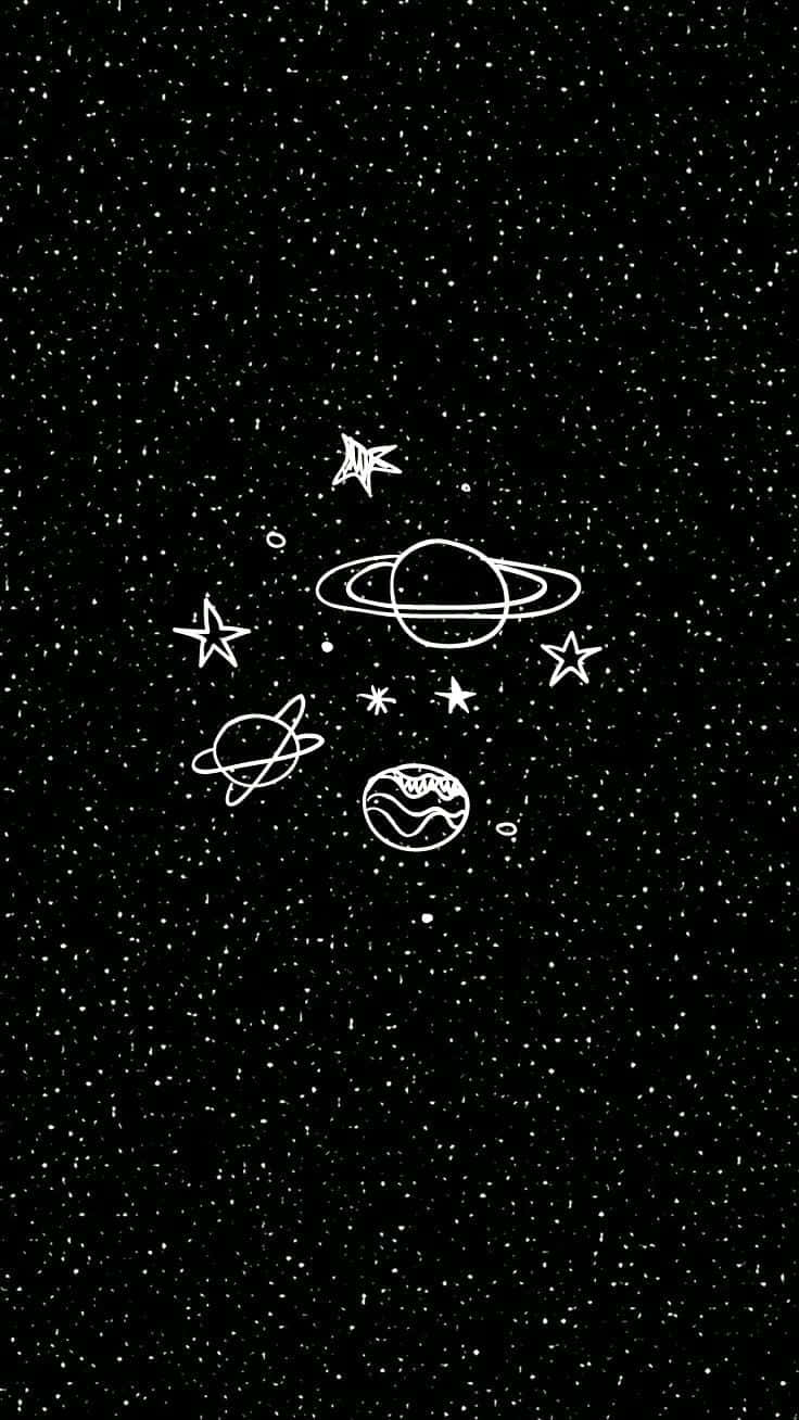 A Lone Astronaut Explores The Vastness Of Outer Space. Wallpaper
