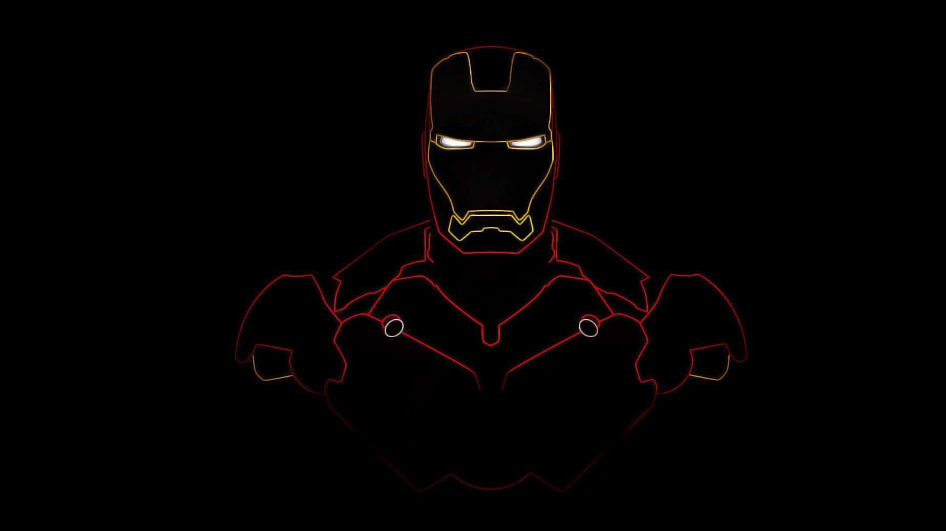 A Monochromatic Iron Man Wallpaper