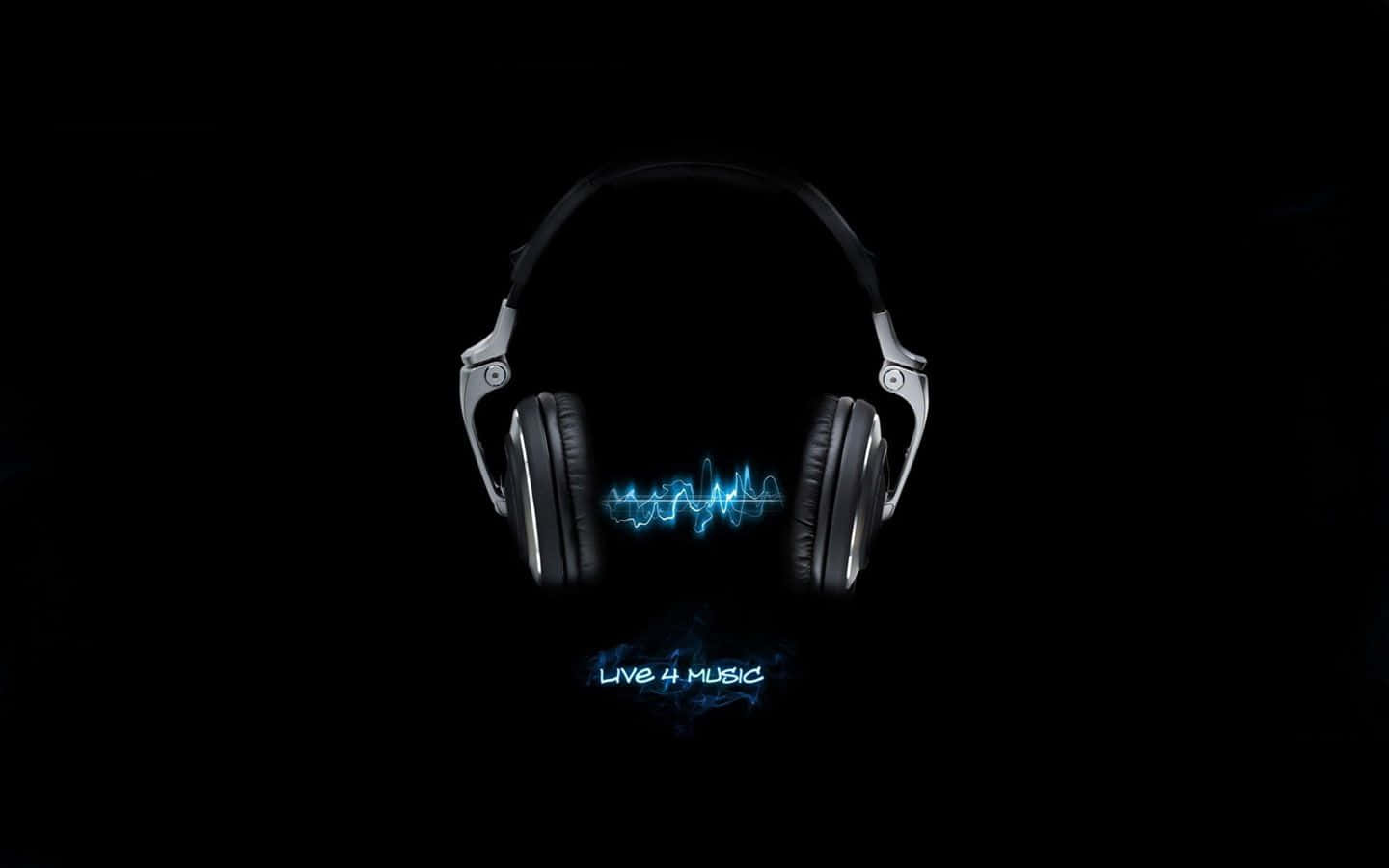 A Pair Of Headphones With The Word Dj On Them Wallpaper