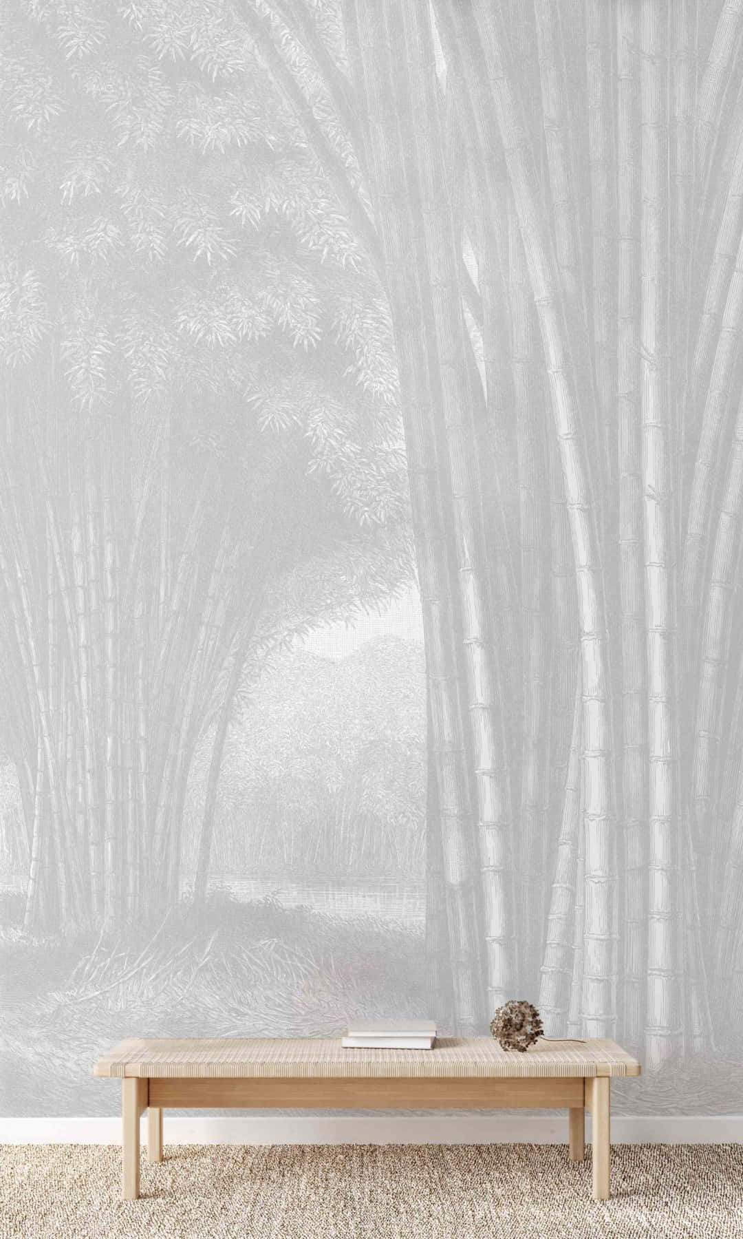 A Peaceful Stroll Through A Lush Bamboo Forest Wallpaper