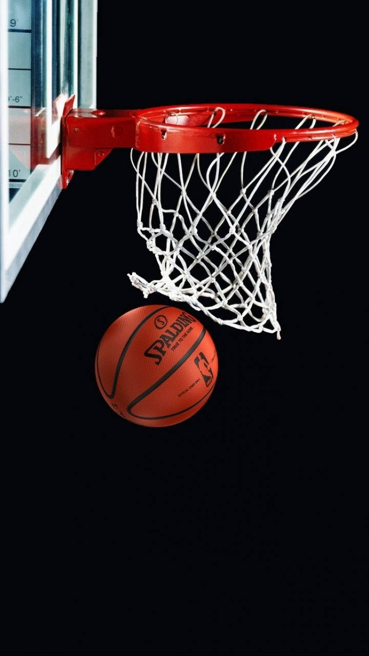 “a Perfectly Executed Red Ring Basketball Shot!” Wallpaper