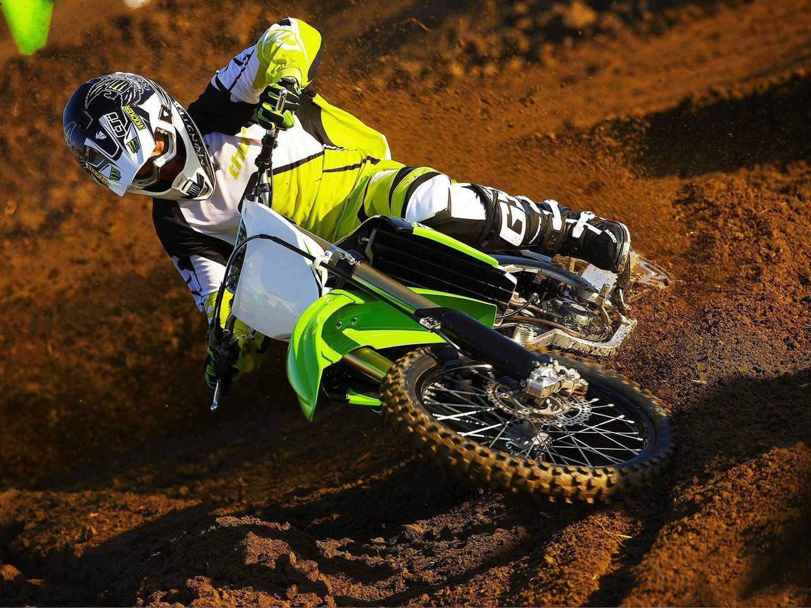 A Person Riding A Dirt Bike Wallpaper