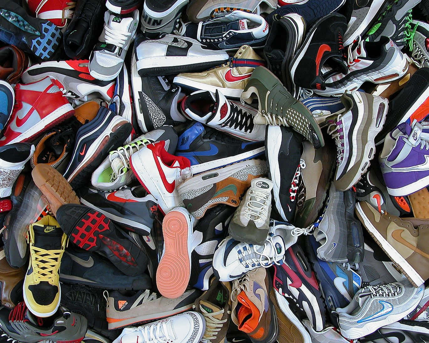 A Pile Of Shoes Wallpaper