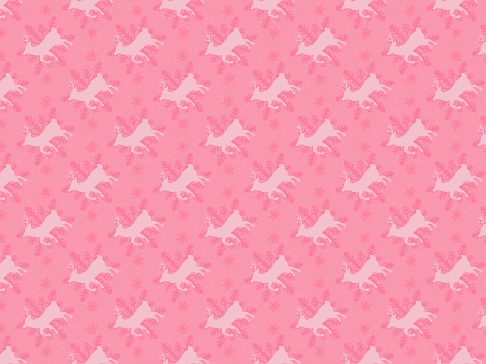 A Pink Background With A Cat Pattern Wallpaper