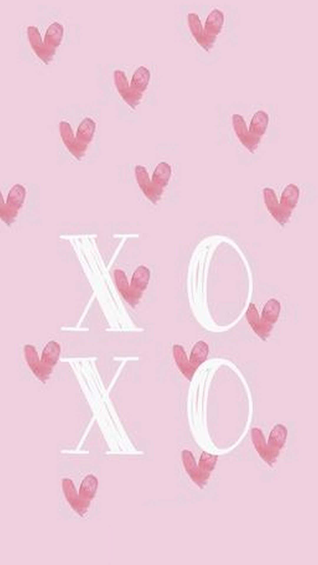 Seamless pattern xoxo on black background xo Vector Image