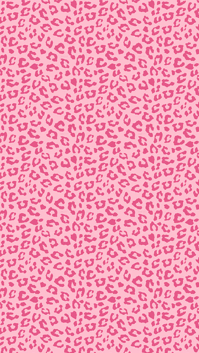 A Pink Leopard Print Pattern Wallpaper