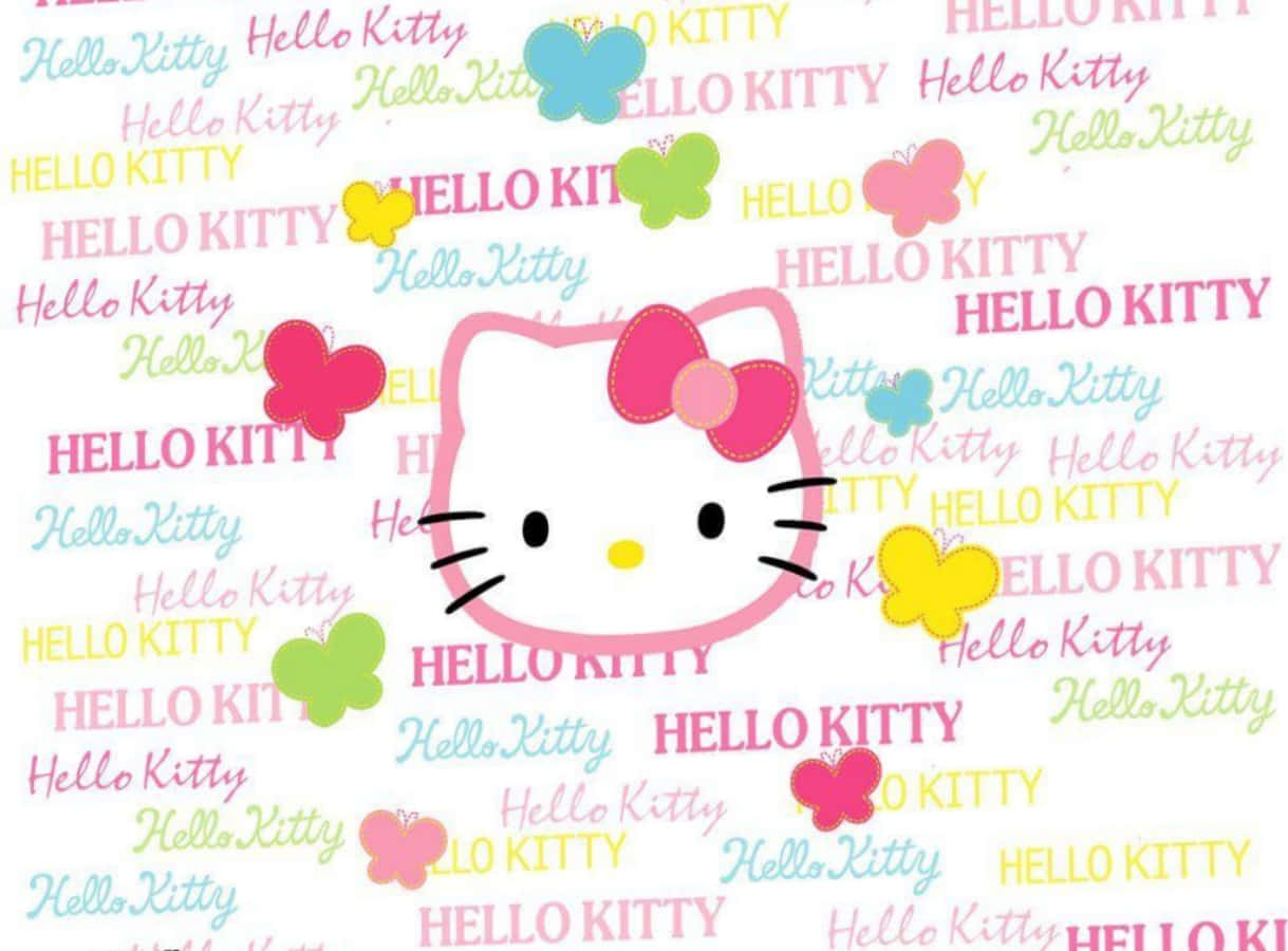 A Pleasingly Pink Hello Kitty Laptop Wallpaper