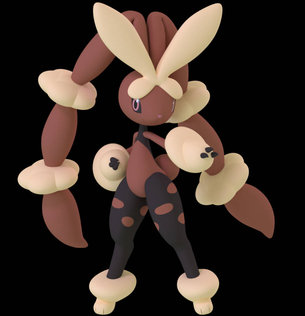 A Pokemon Character With Long Hair And A Bunny Tail Wallpaper