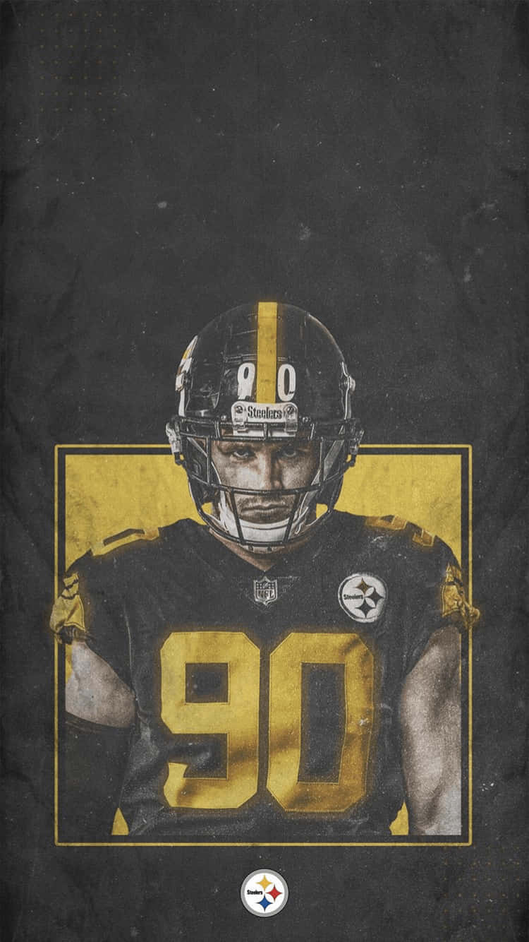 A Poster Of A Pittsburgh Steelers Player Wallpaper