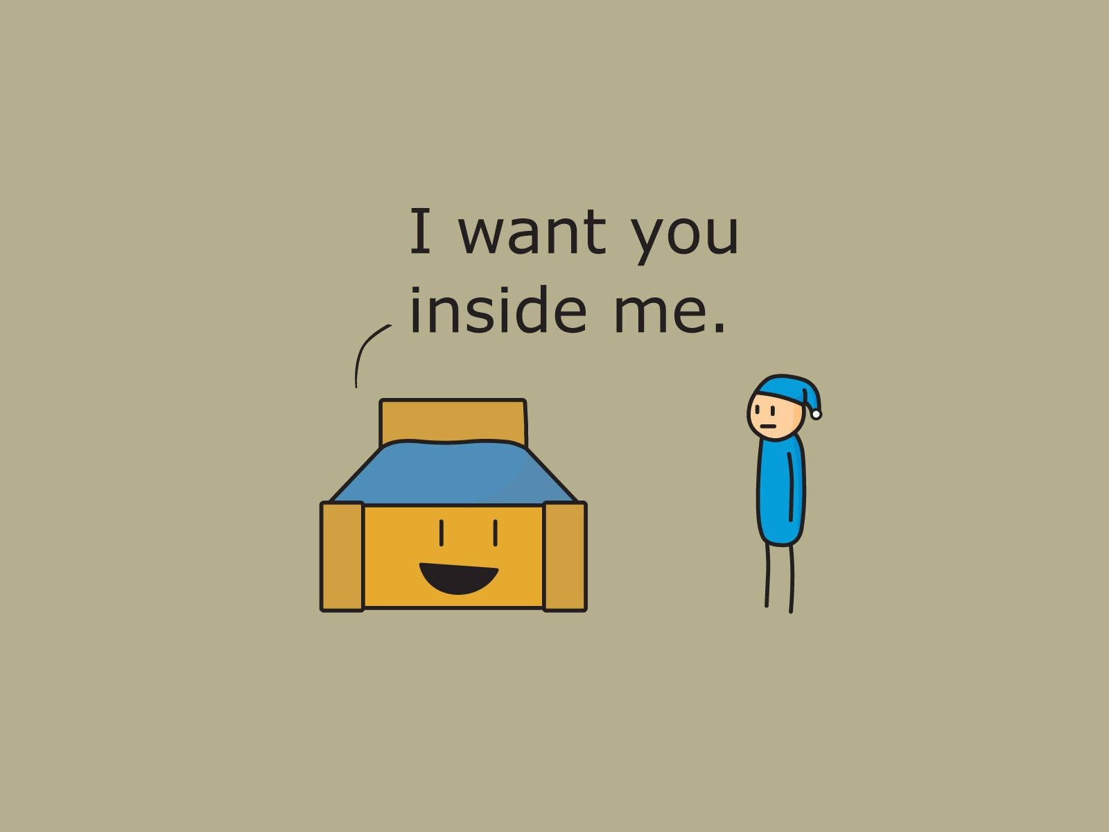 A Quirky Moment From Cyanide And Happiness Comic Strip Wallpaper