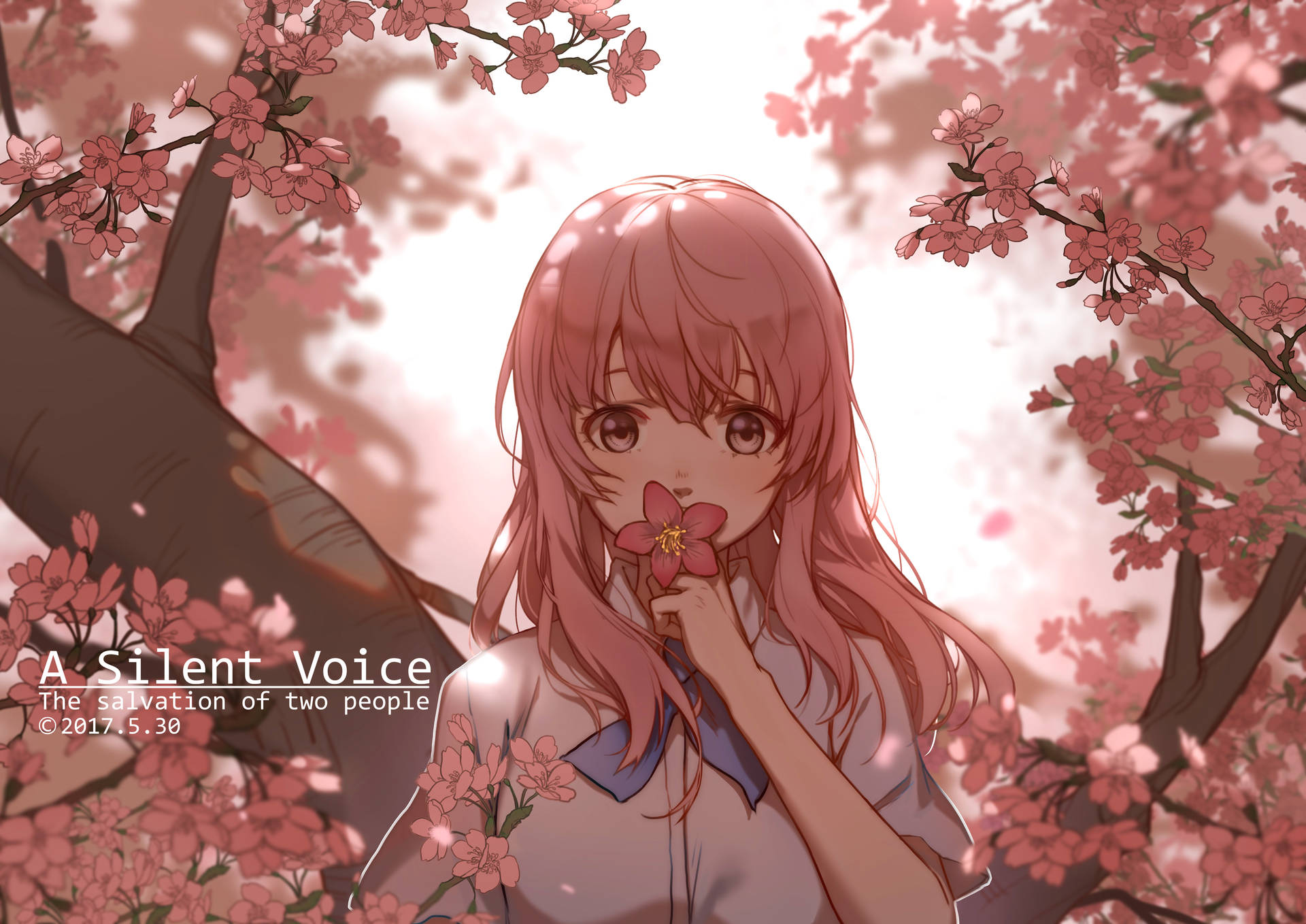 Download free A Silent Voice Shouko At Creek Wallpaper - MrWallpaper.com