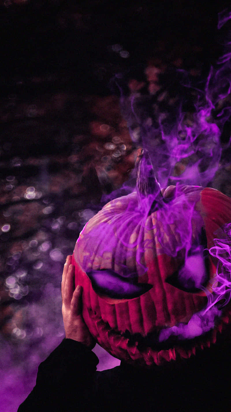 A Spooky And Whimsical Halloween Witch Aesthetic Wallpaper