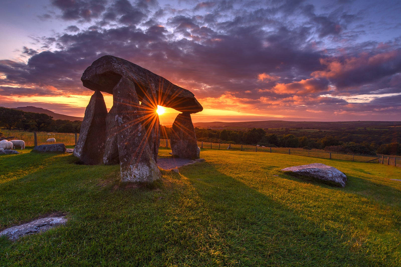 A Stone Circle In The Grass Wallpaper