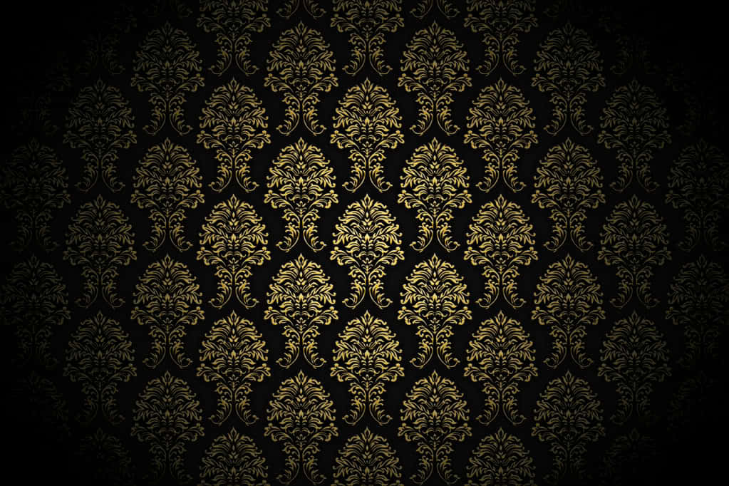 A Study In Sophistication - Elegant Black And Gold Wallpaper