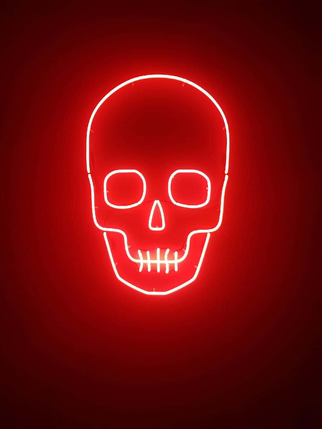 A Stunning Red Neon Aesthetic Wallpaper