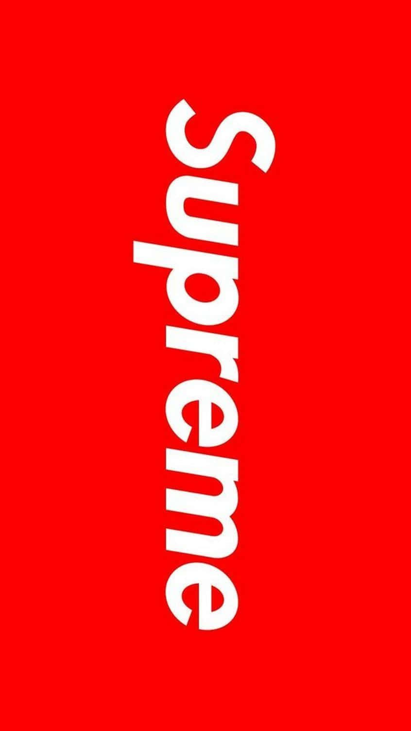 A Supreme Logo Wallpaper Wallpaper