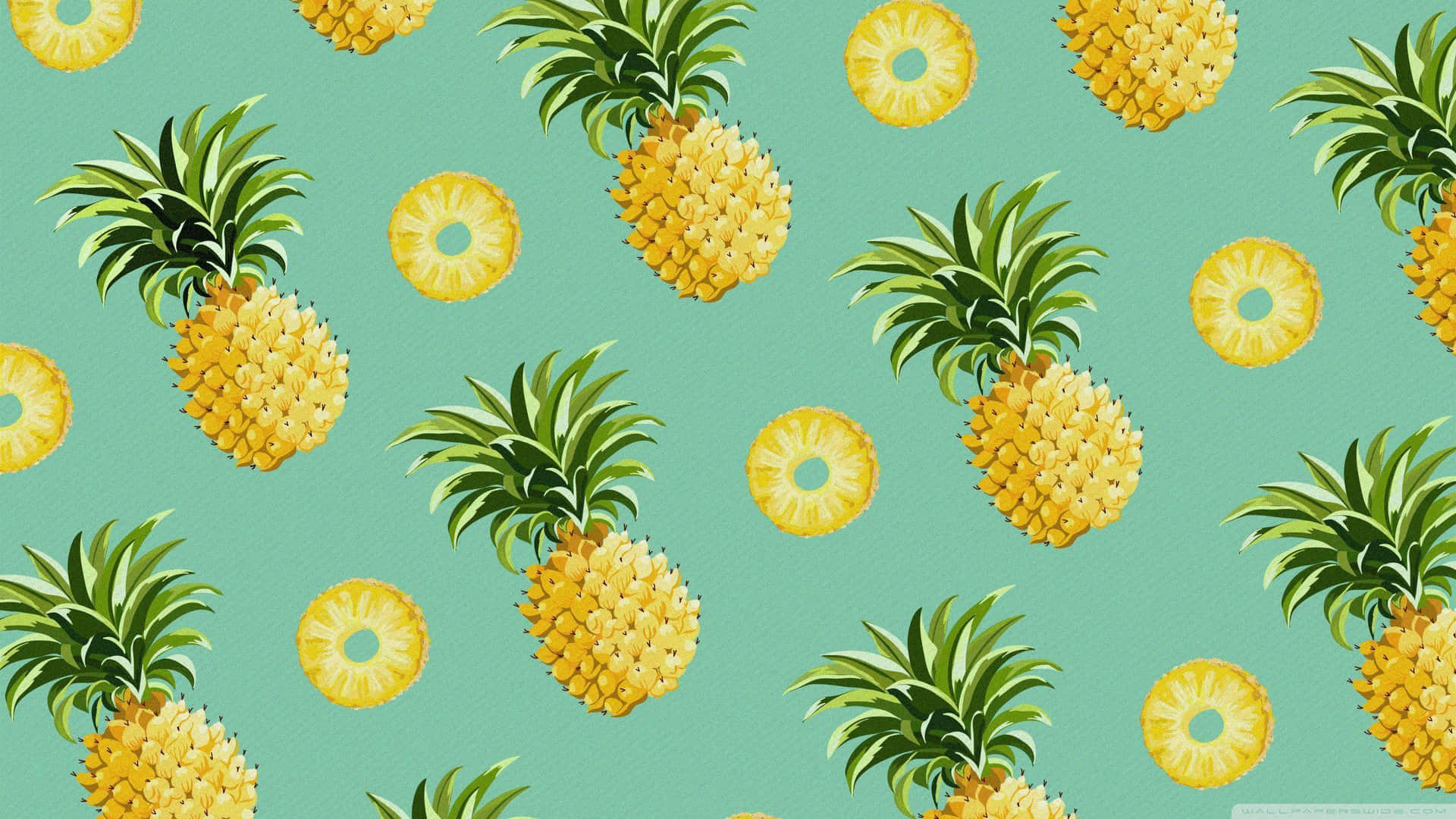 A Sweet Desktop Background Featuring A Juicy Pineapple. Wallpaper