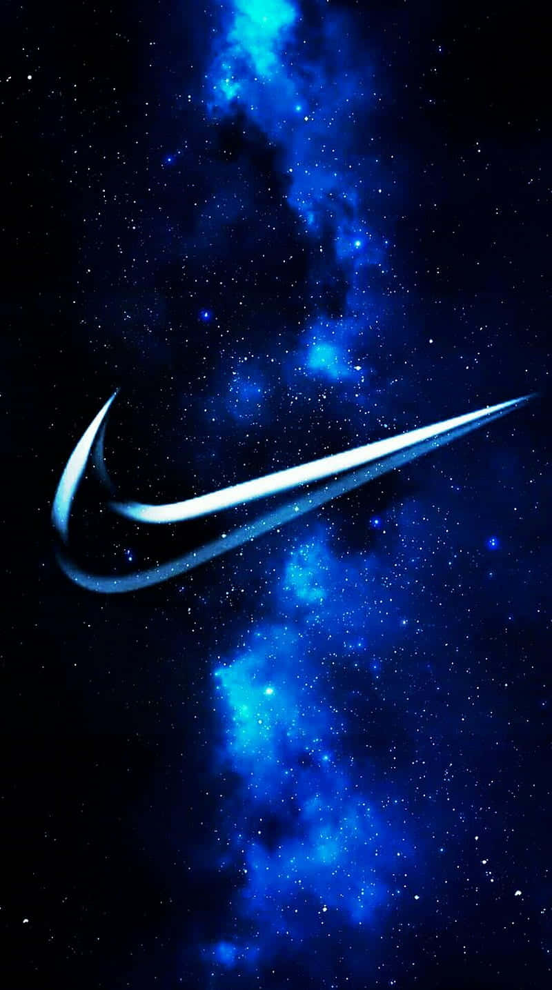 A Trendy Blue Nike Wallpaper For Sports Enthusiasts Wallpaper