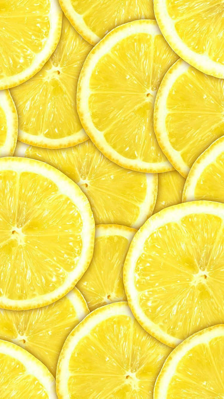 A Vibrant Aesthetic Lemon. Wallpaper