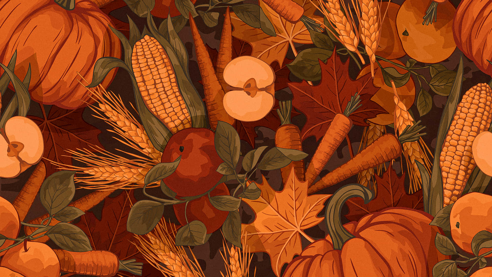 A Vibrant Orange Desktop Background Wallpaper