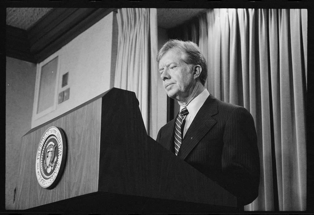 A Vintage Shot Of Jimmy Carter Wallpaper