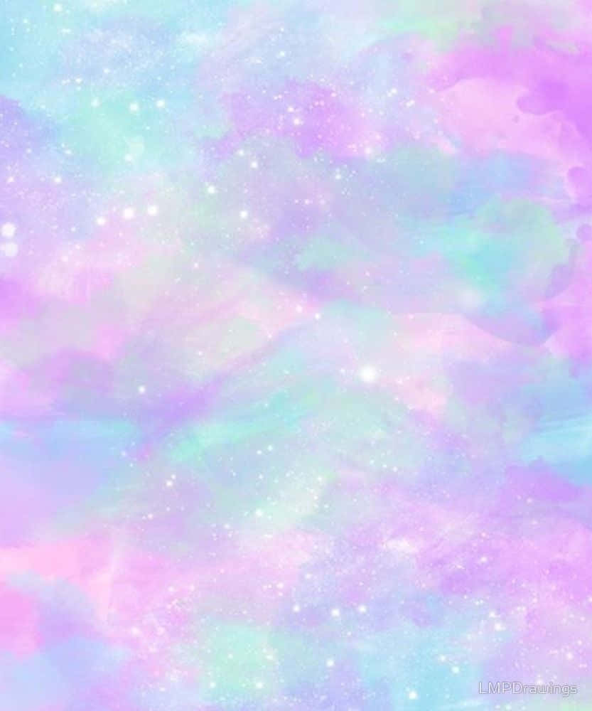 A Visual Delight: Explore The Colors Of The Cute Pastel Galaxy Wallpaper