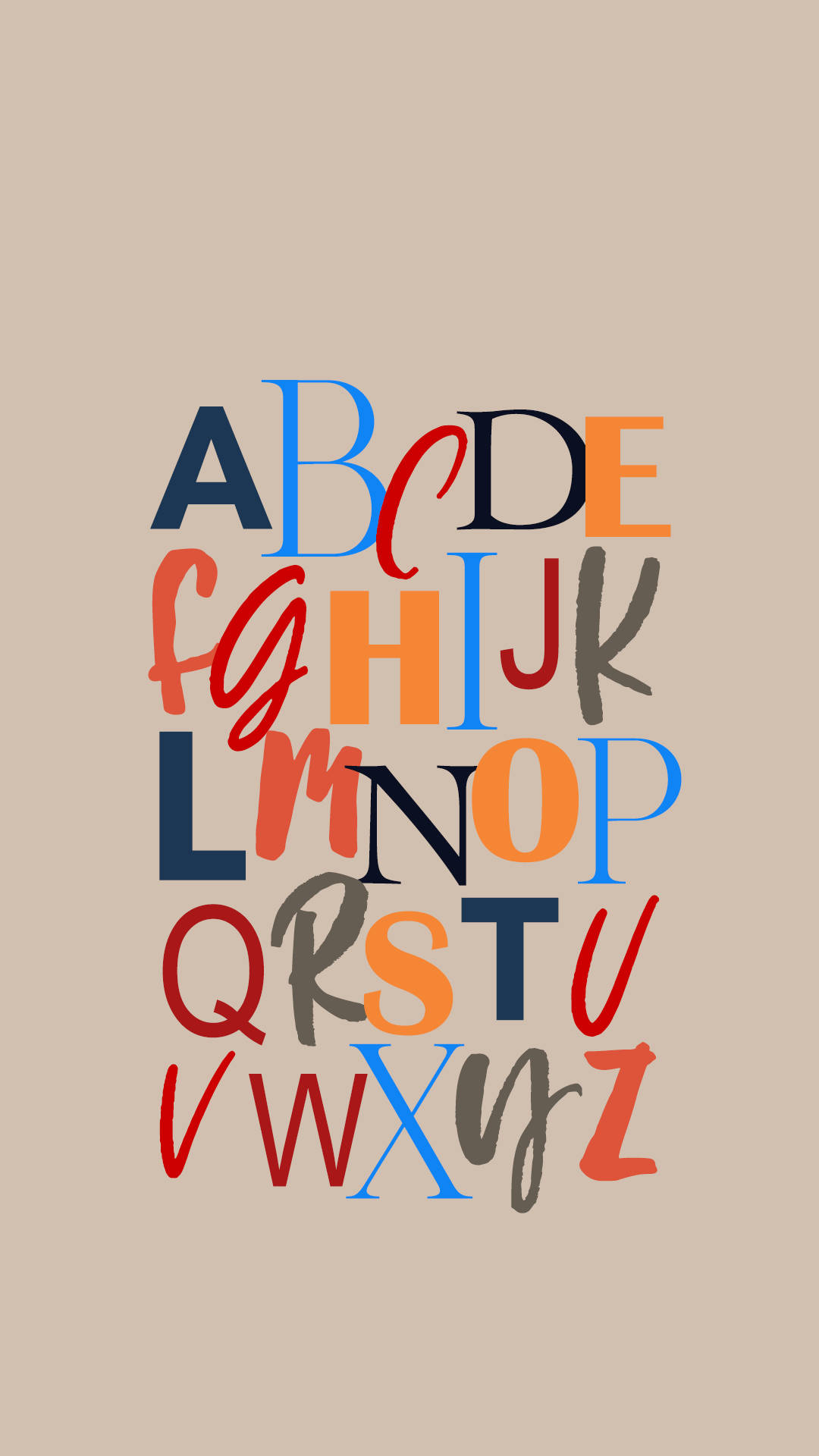 JB81201 | Alphabet | Wallpaper Boulevard