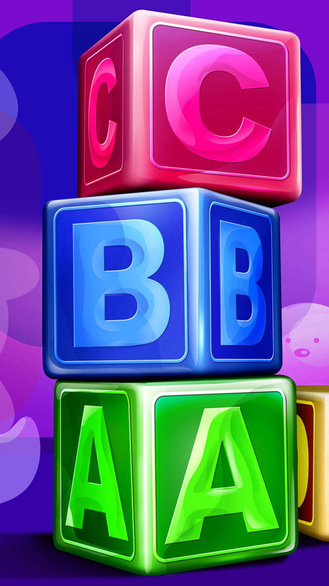 wallpaper abc blocks