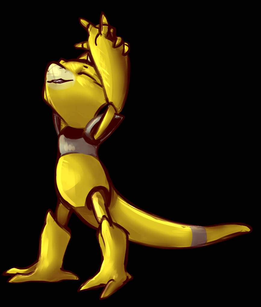 Abra Pokémon Stretching Wallpaper