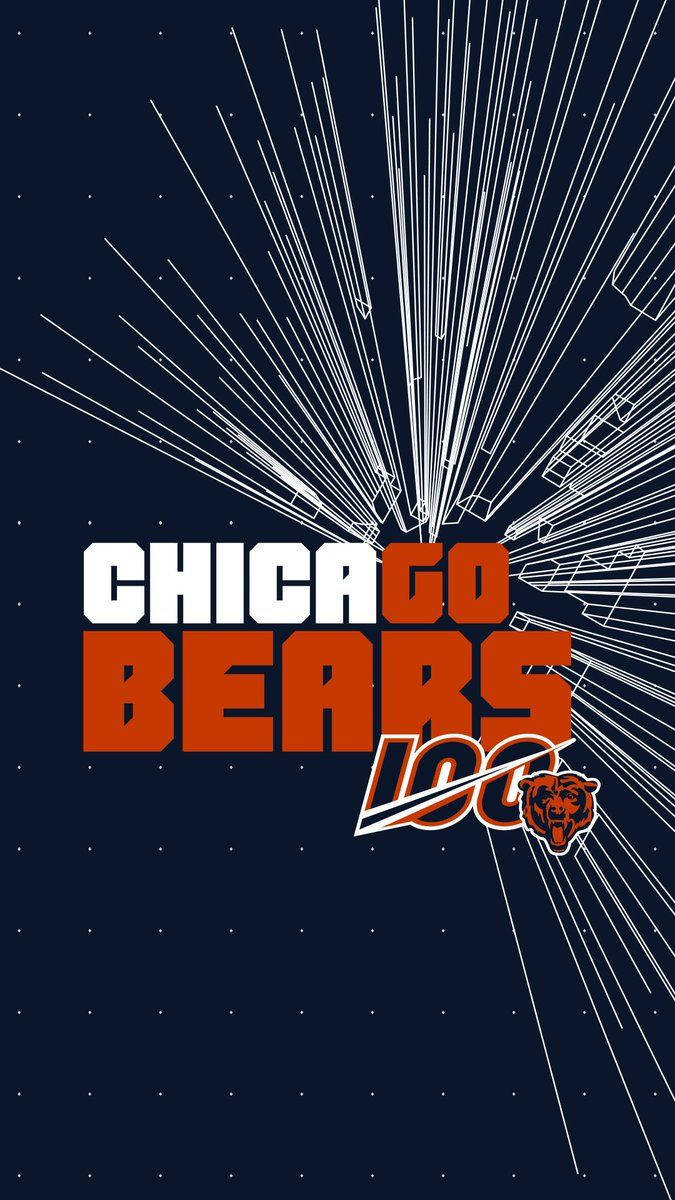 Abstract Chicago Bears Mobile Wallpaper