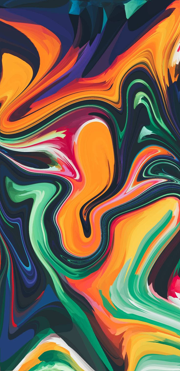 Abstract Iphone Color Paint Wallpaper