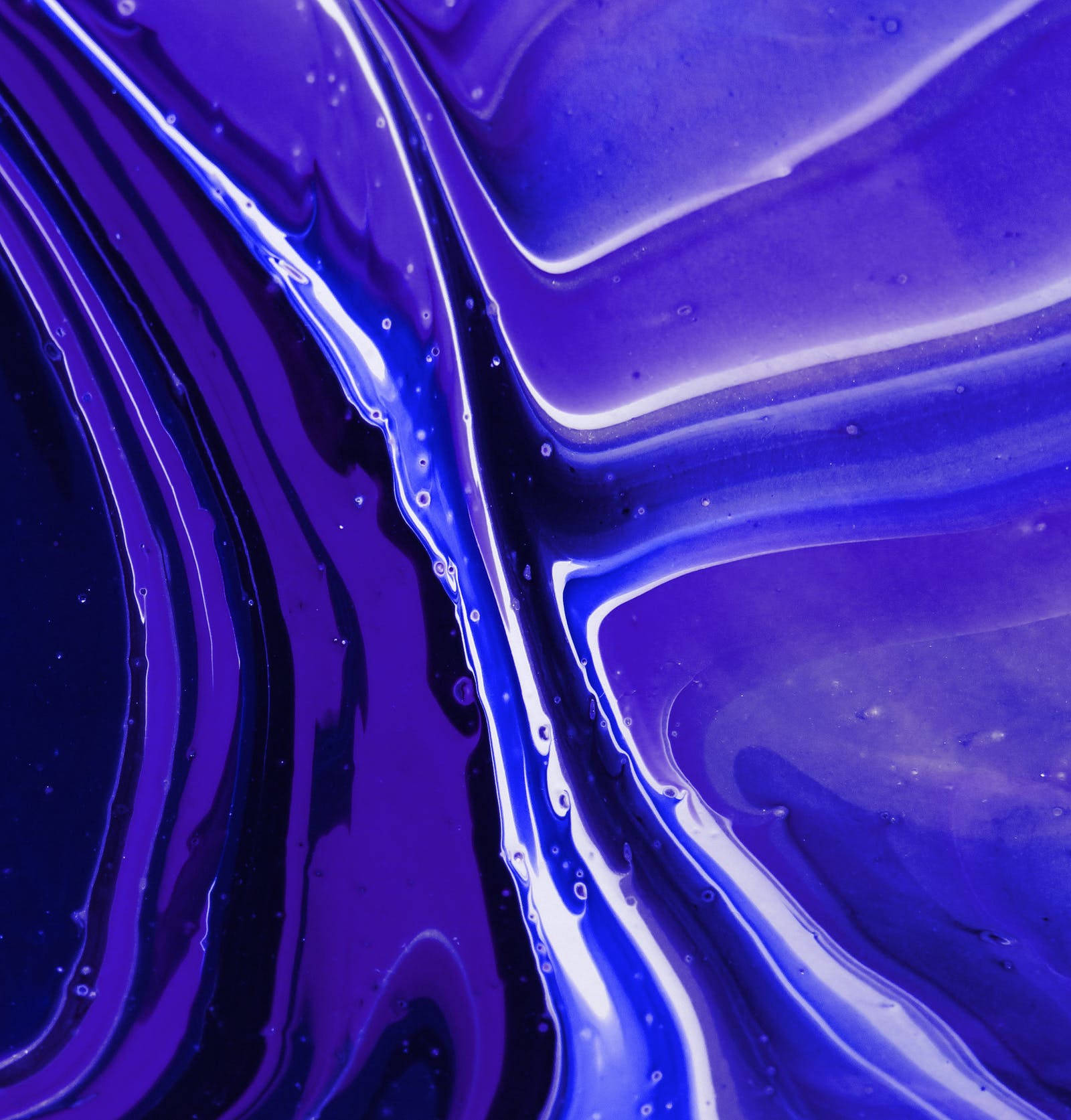 Abstract Liquid Blue Color Hd Wallpaper