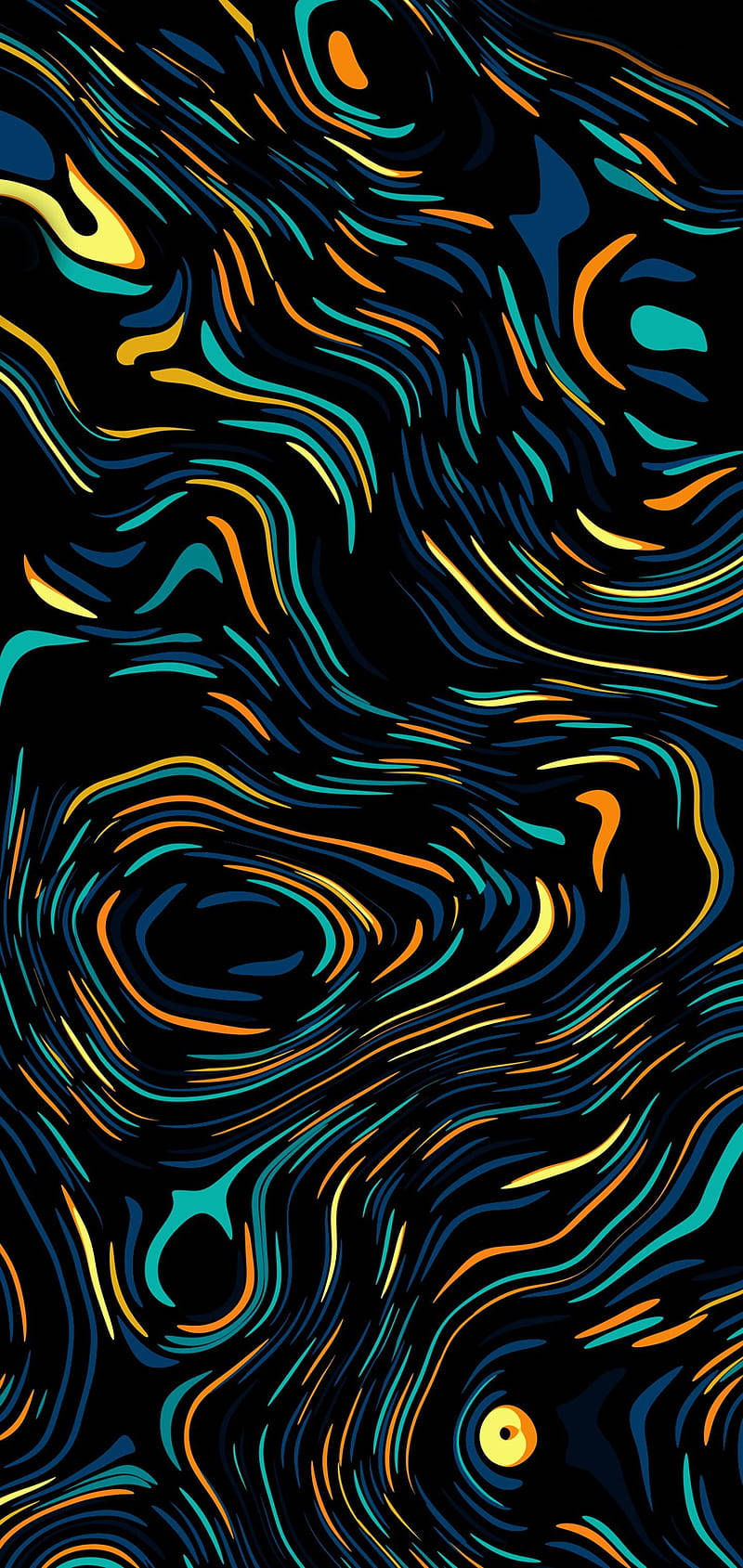 Abstract Neon Pattern Cool Android Wallpaper