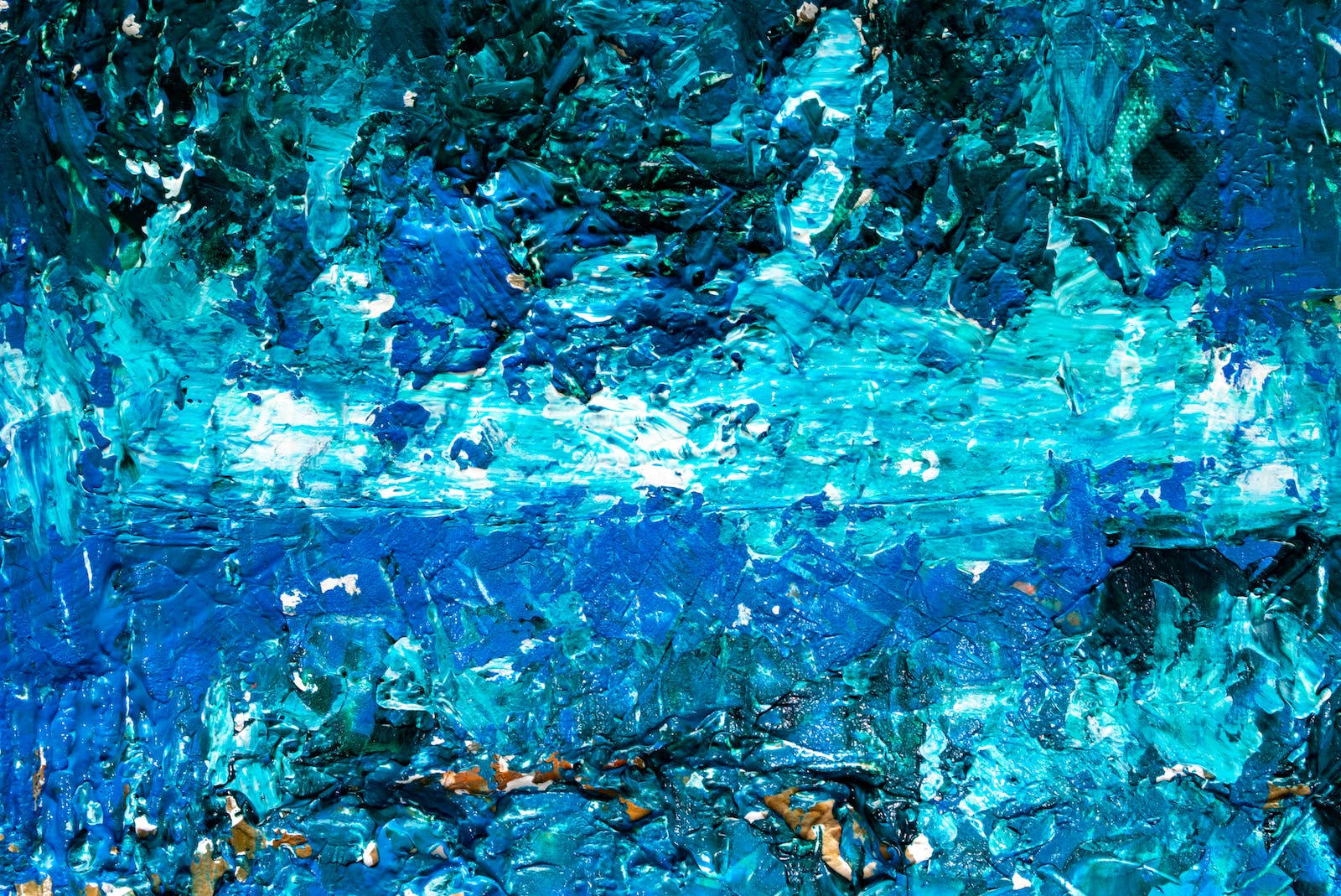 Abstract Painting Blue Color Hd Wallpaper