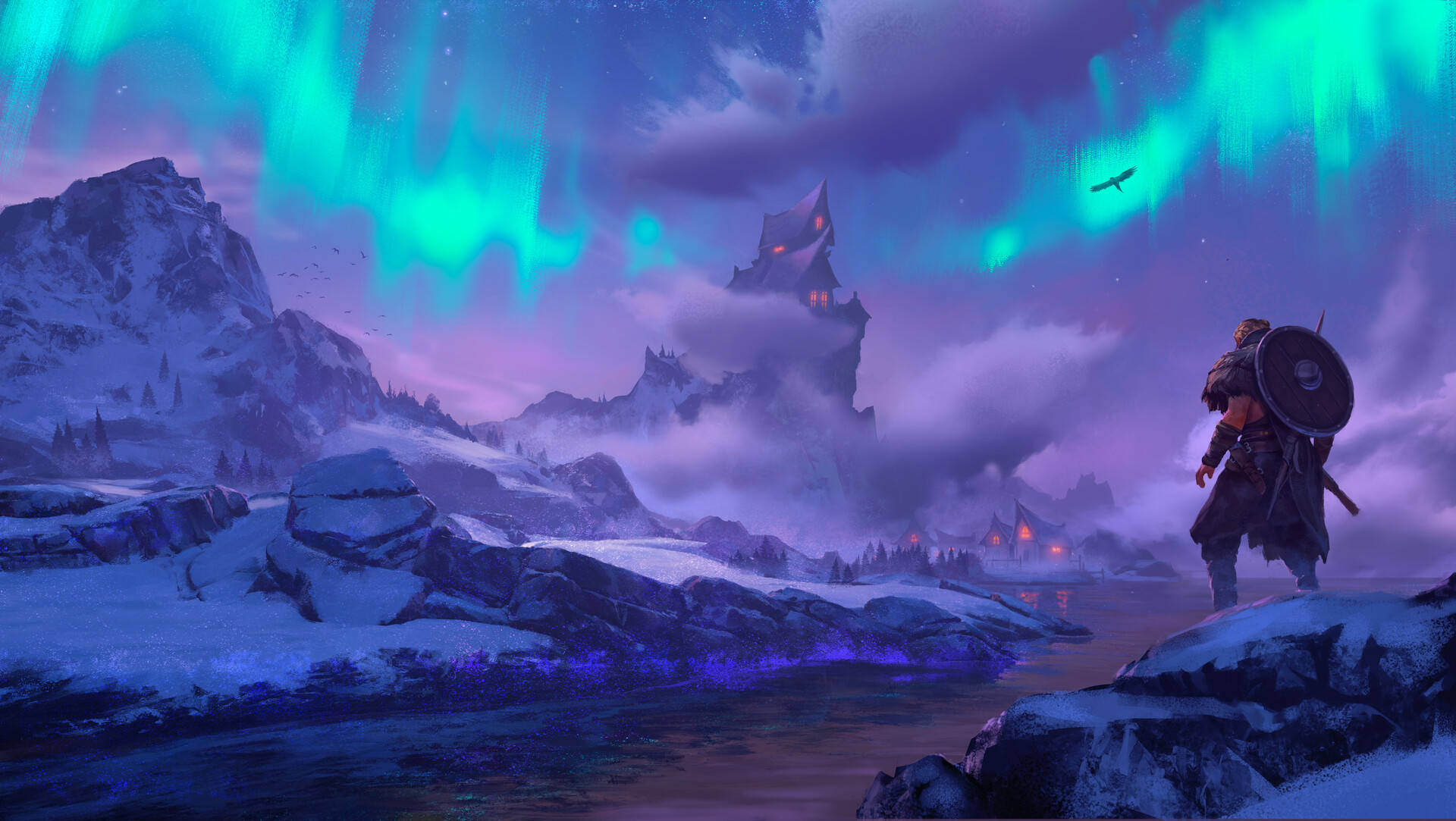 Download free Ac Valhalla Aurora Borealis Wallpaper - MrWallpaper.com