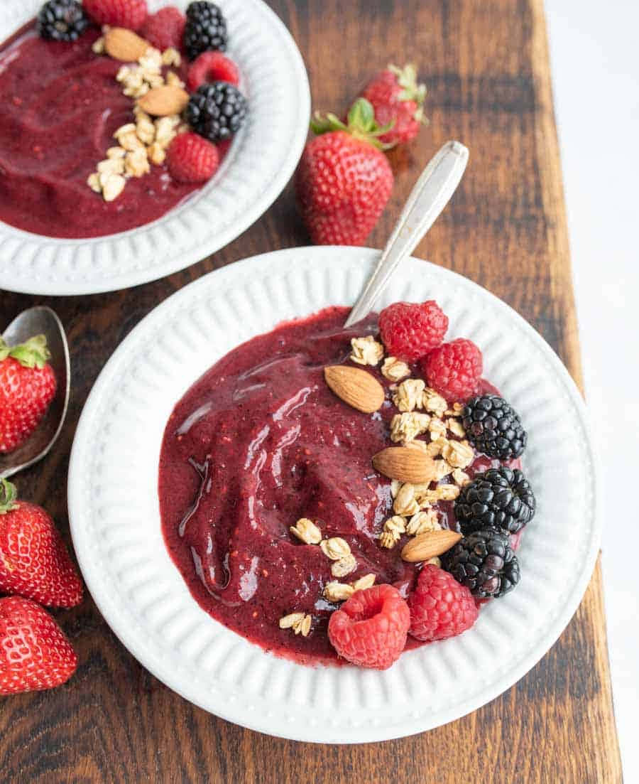 Acai Berry Smoothie Bowl Wallpaper