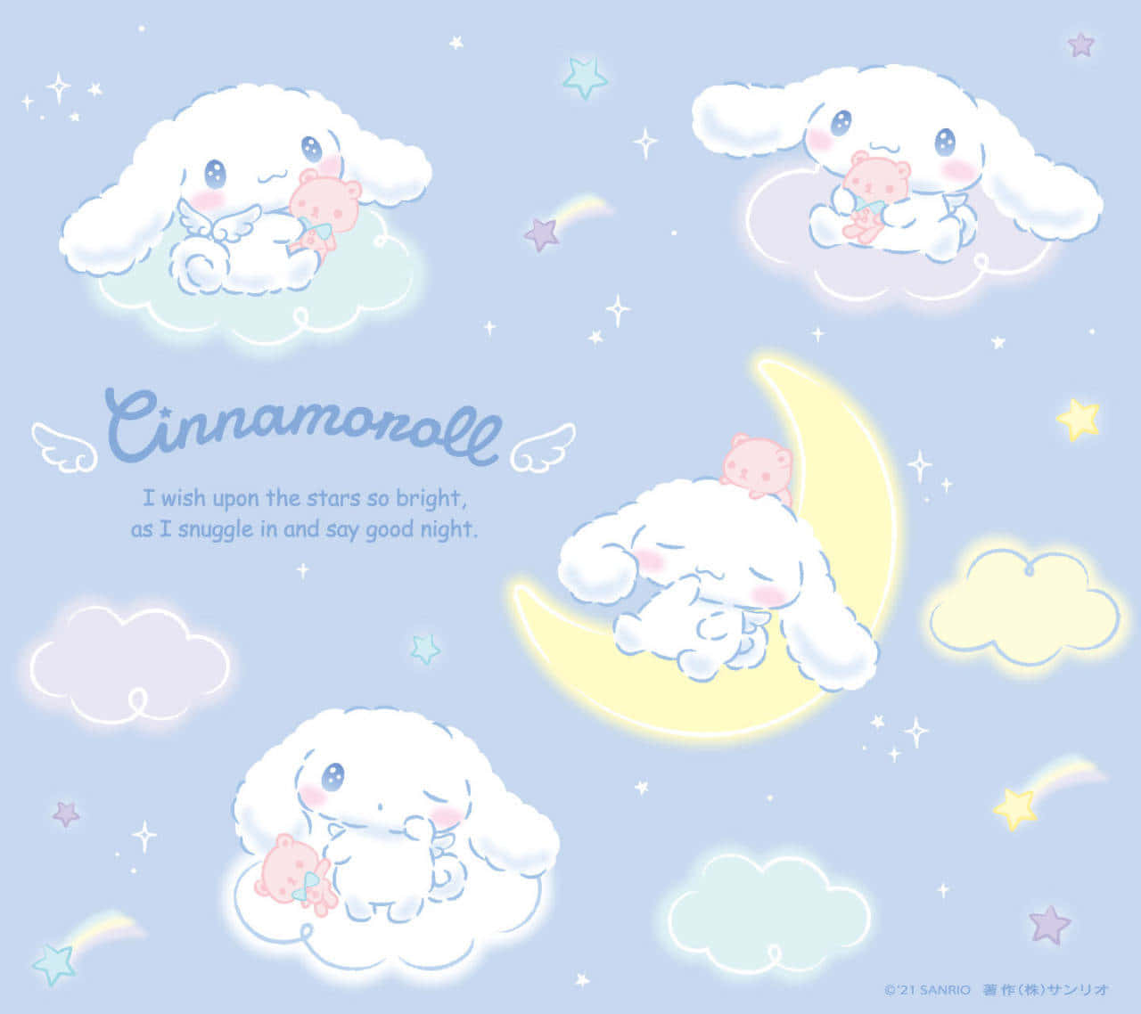 Access Your Favorite Content On The Go With Cinnamoroll Laptop! Wallpaper