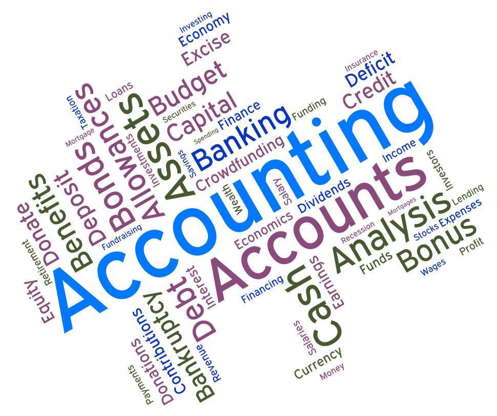 Accounting Typography Art Wallpaper