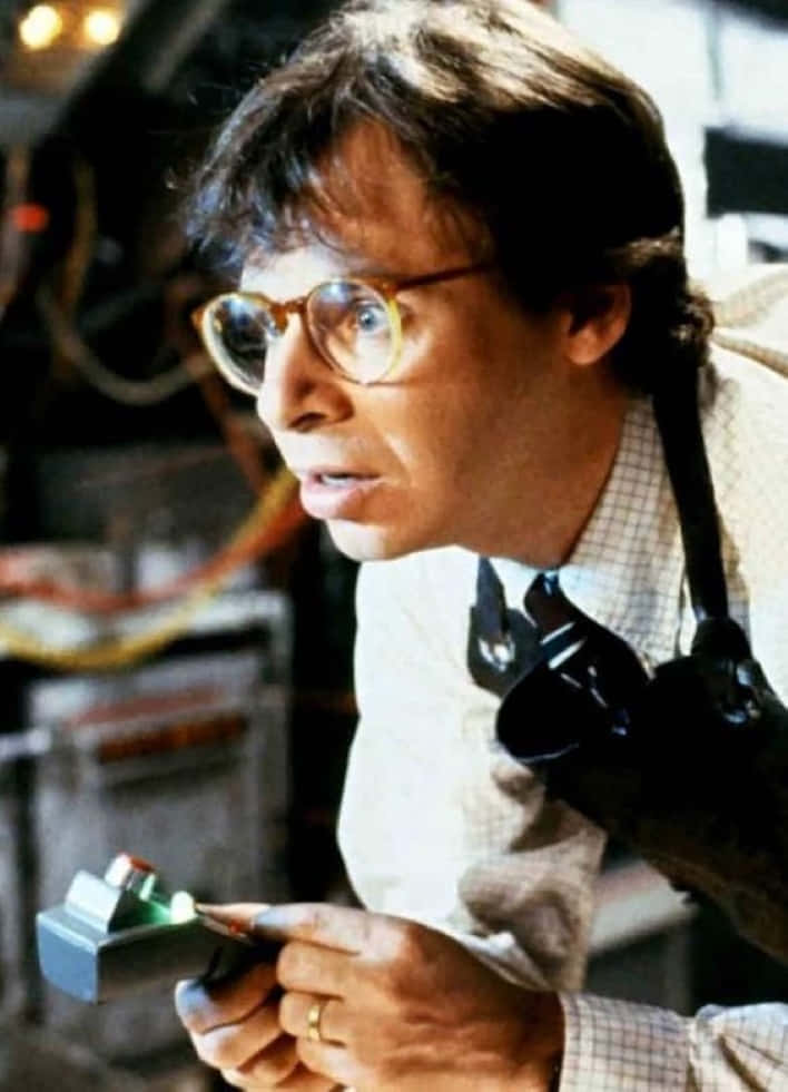 Actor Rick Moranis On The Set Of 