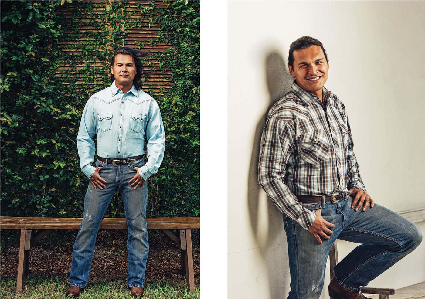 Adam Beach Casual Outdoor Portraits Wallpaper