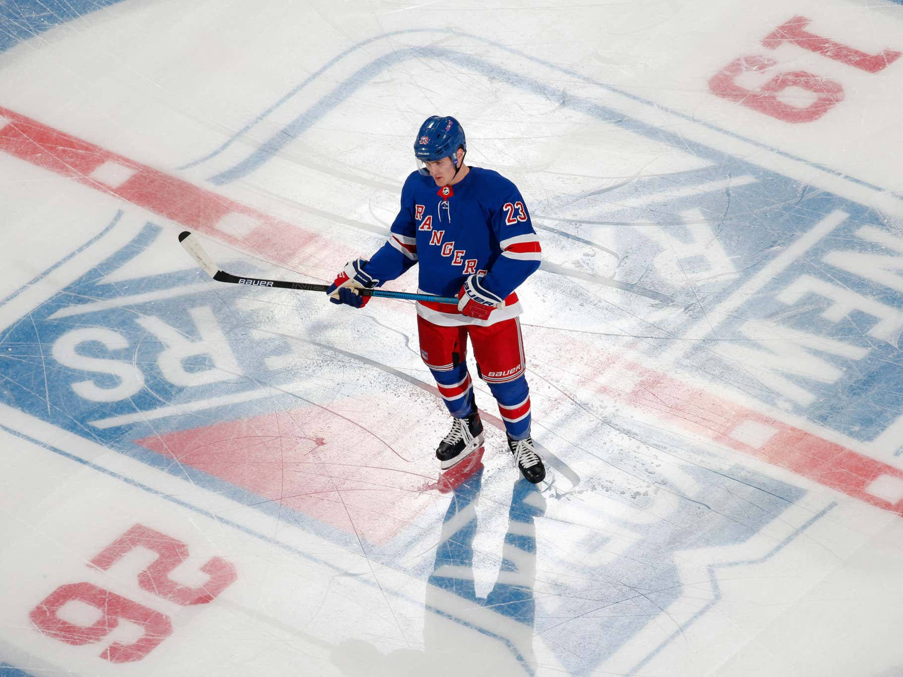 Adam Fox New York Rangers Madison Square Garden Wallpaper