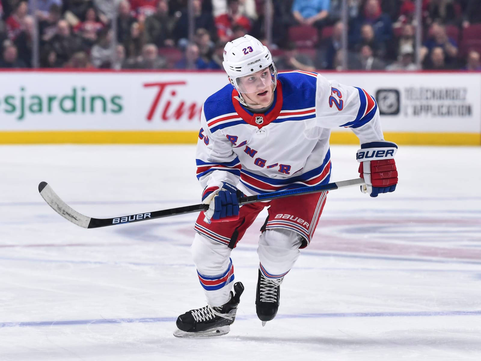 Adam Fox White New York Rangers Wallpaper