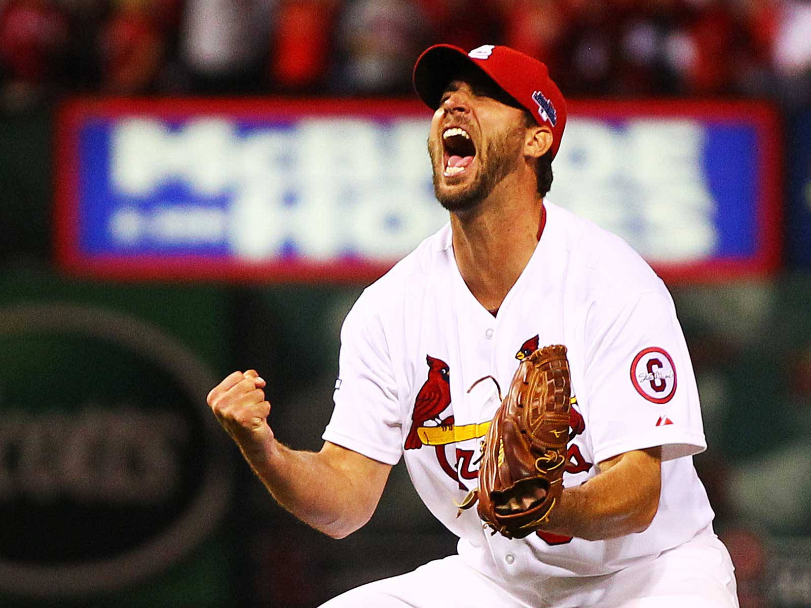 Adam Wainwright Shouting Wallpaper