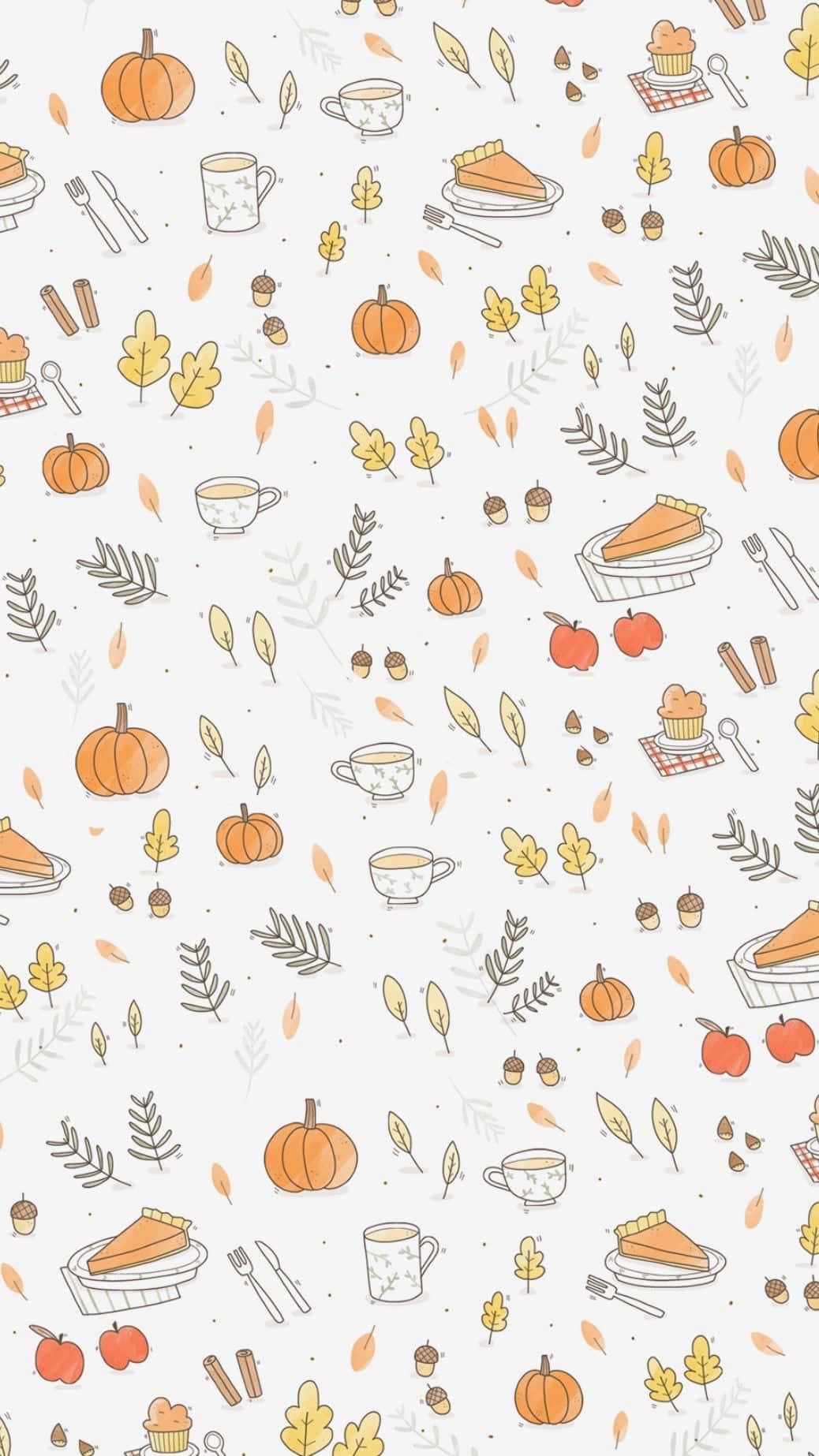 Add A Burst Of Autumnal Colour With This Cute Iphone Wallpaper Wallpaper