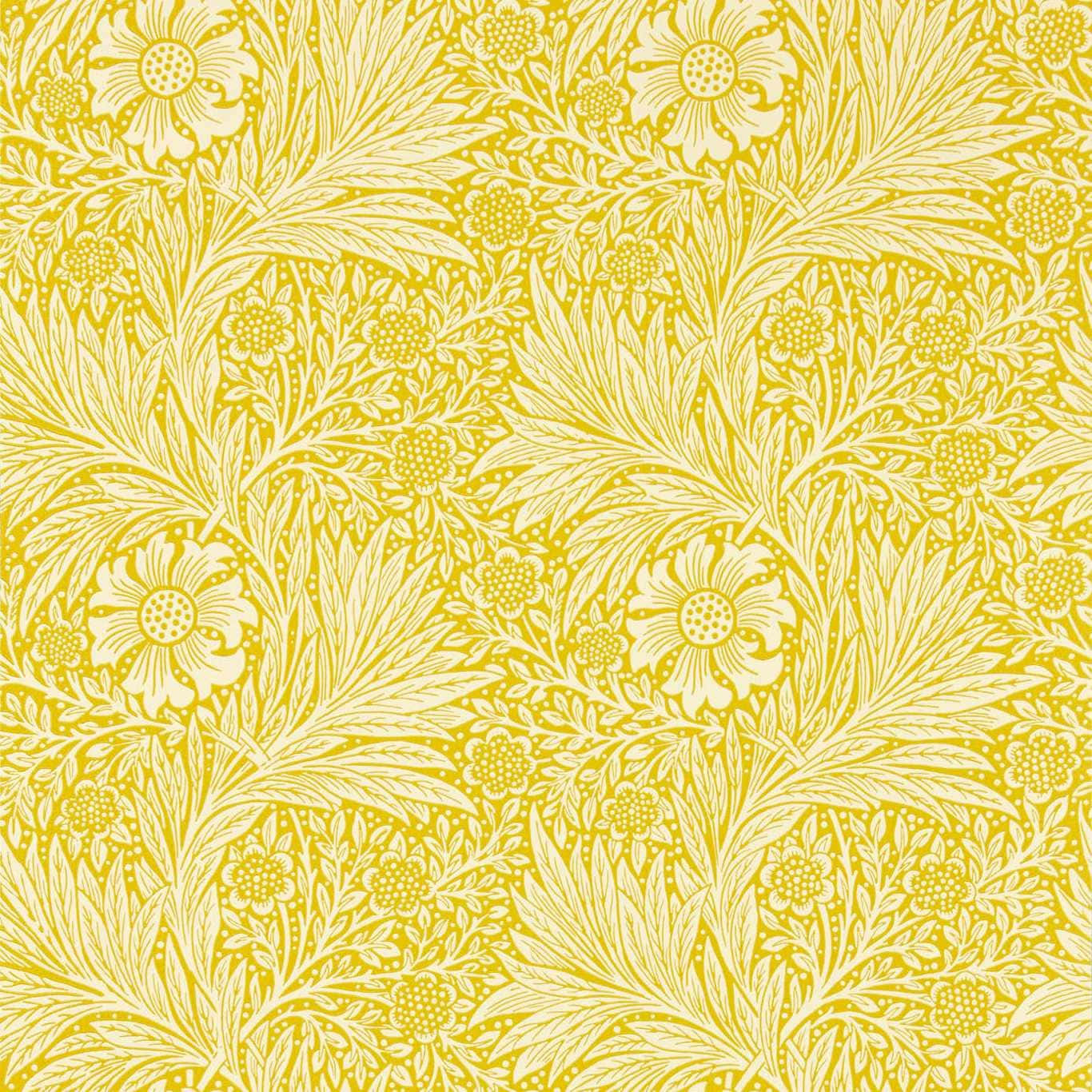 Add A Pop Of Color With A Retro Yellow Vibes Wallpaper