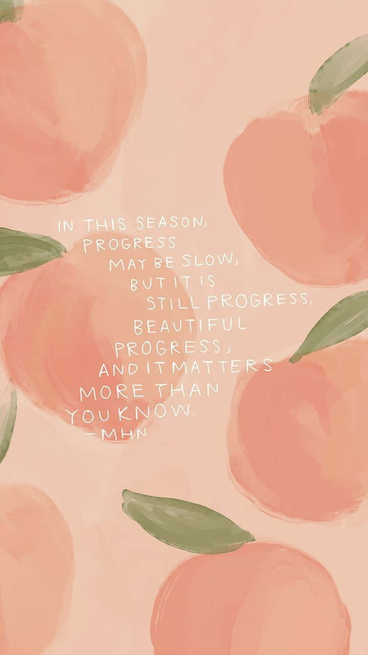 Add A Soft And Calming Atmosphere With A Pastel Peach Wallpaper. Wallpaper