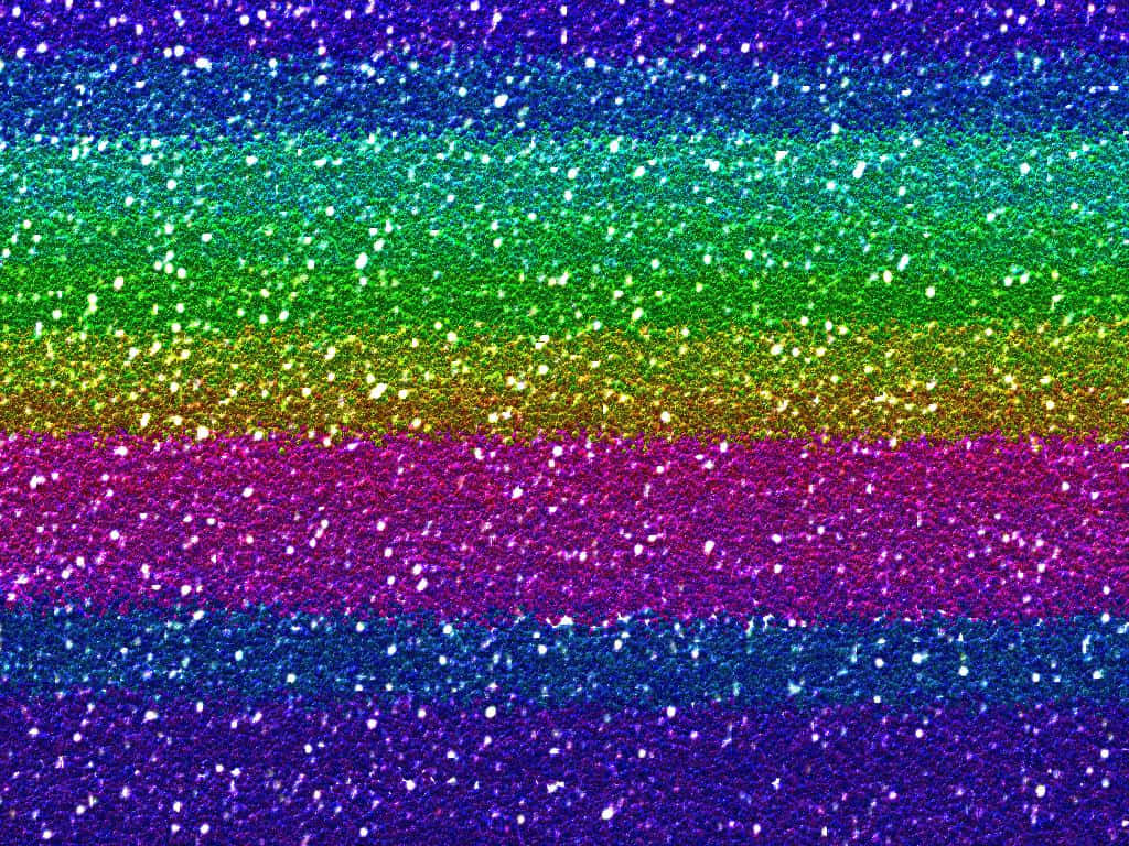 Add Some Sparkle To Your Life With Rainbow Glitter From Wallpapers.com Wallpaper