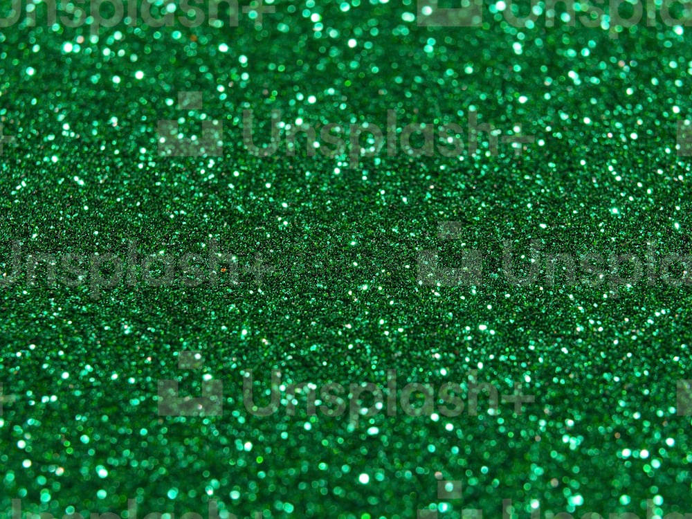 Add Some Sparkle With Green Glitter! Wallpaper