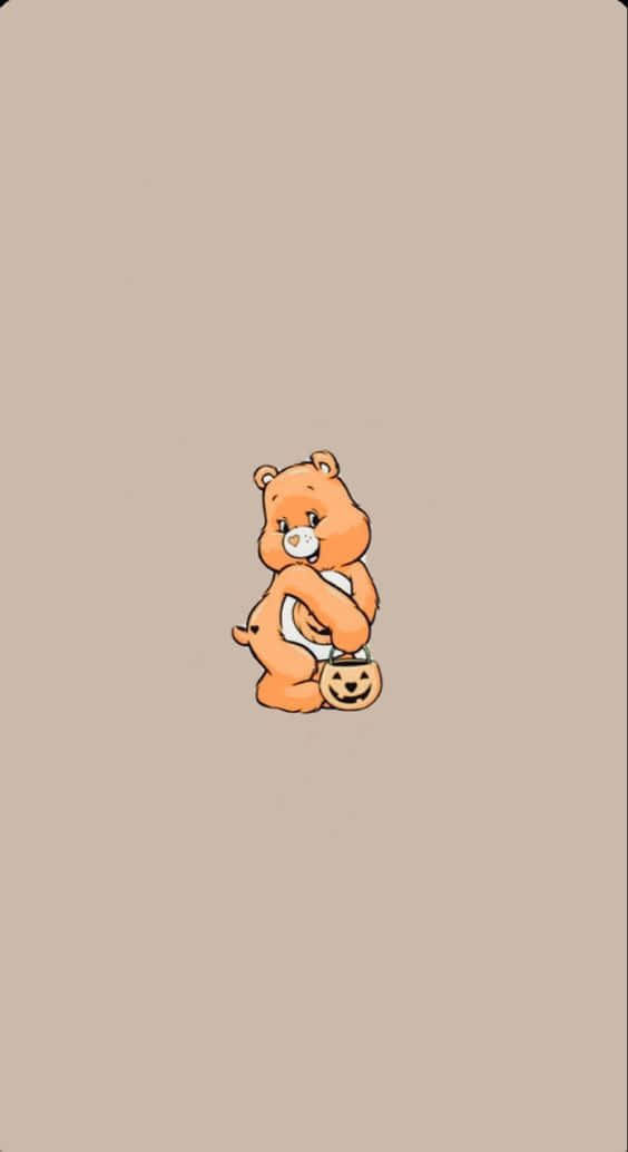 Adorable Aesthetic Care Bear Brings Smiles To Users Wallpaper